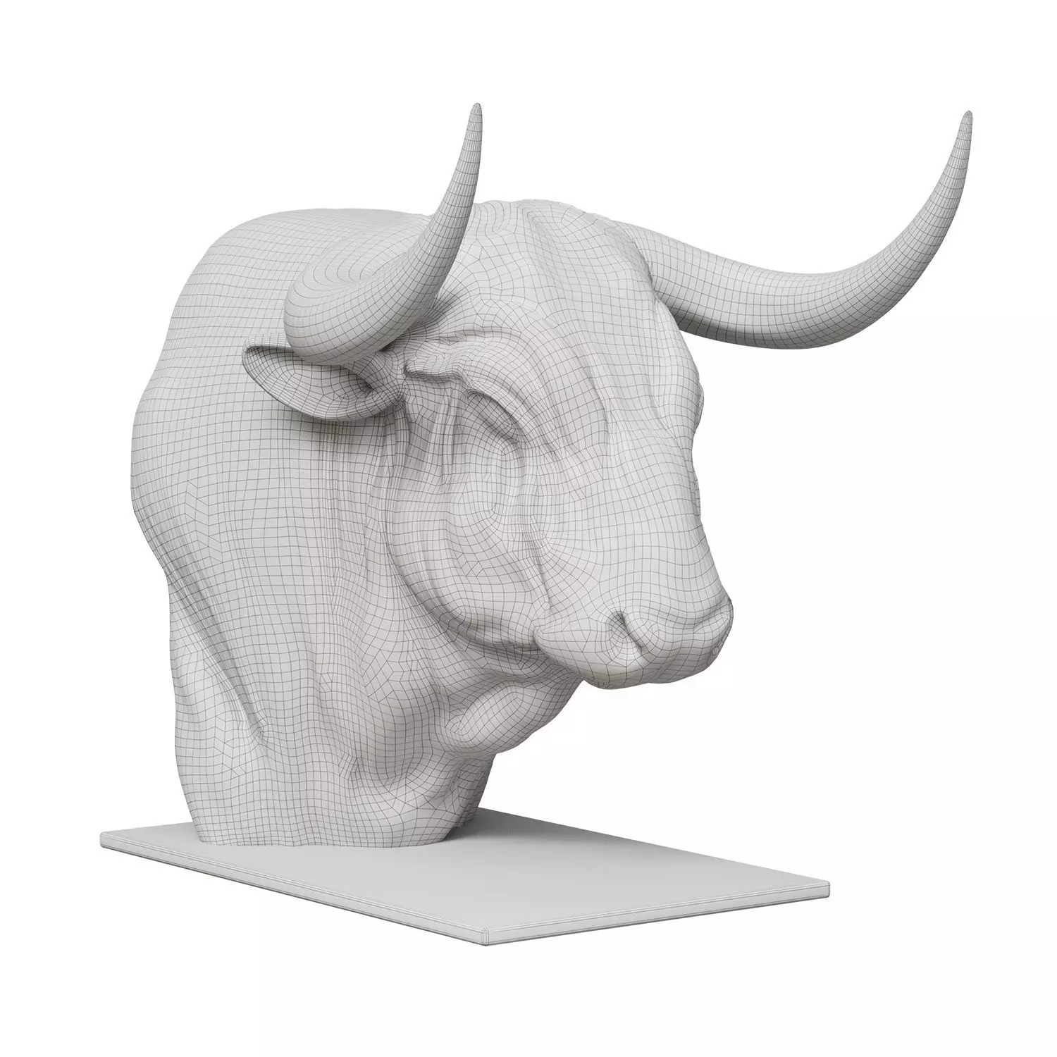 Bull head 3D model_3
