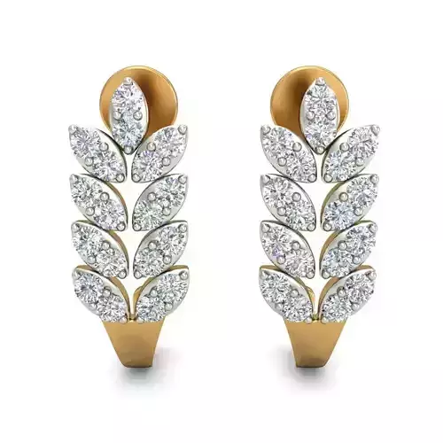 Women earrings 3dm stl render detail 3D print model 3D print model