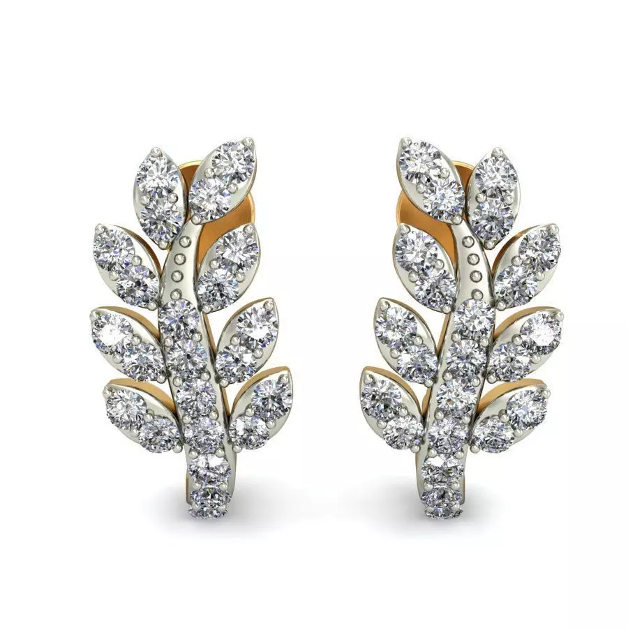 Women earrings 3dm stl render detail 3D print model 3D print model
