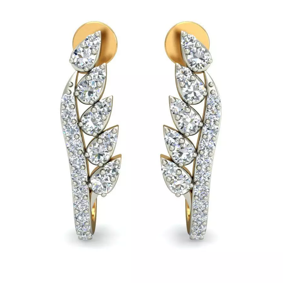 Women earrings 3dm stl render detail 3D print model 3D print model