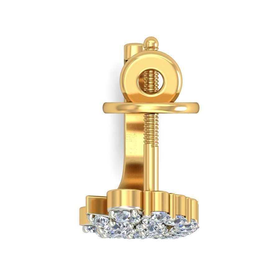 Women earrings 3dm stl render detail 3D print model 3D print model_3