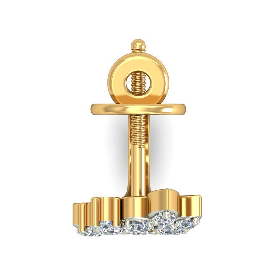 Women earrings 3dm stl render detail 3D print model 3D print model_4