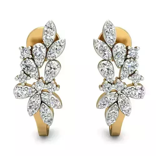 Women earrings 3dm stl render detail 3D print model