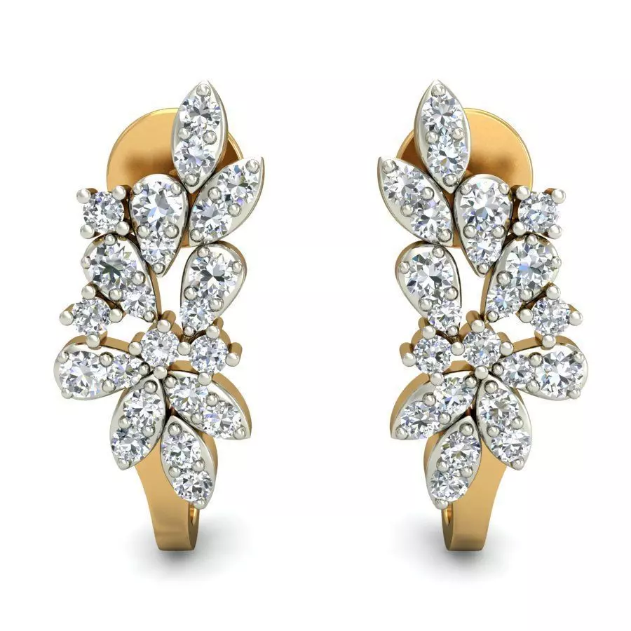 Women earrings 3dm stl render detail 3D print model 3D print model_0