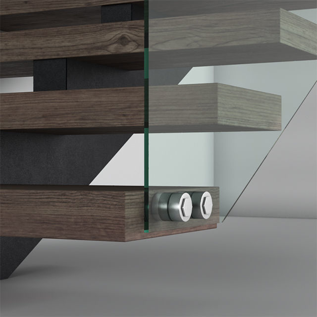 L-Type Stair Case Free 3D model_1