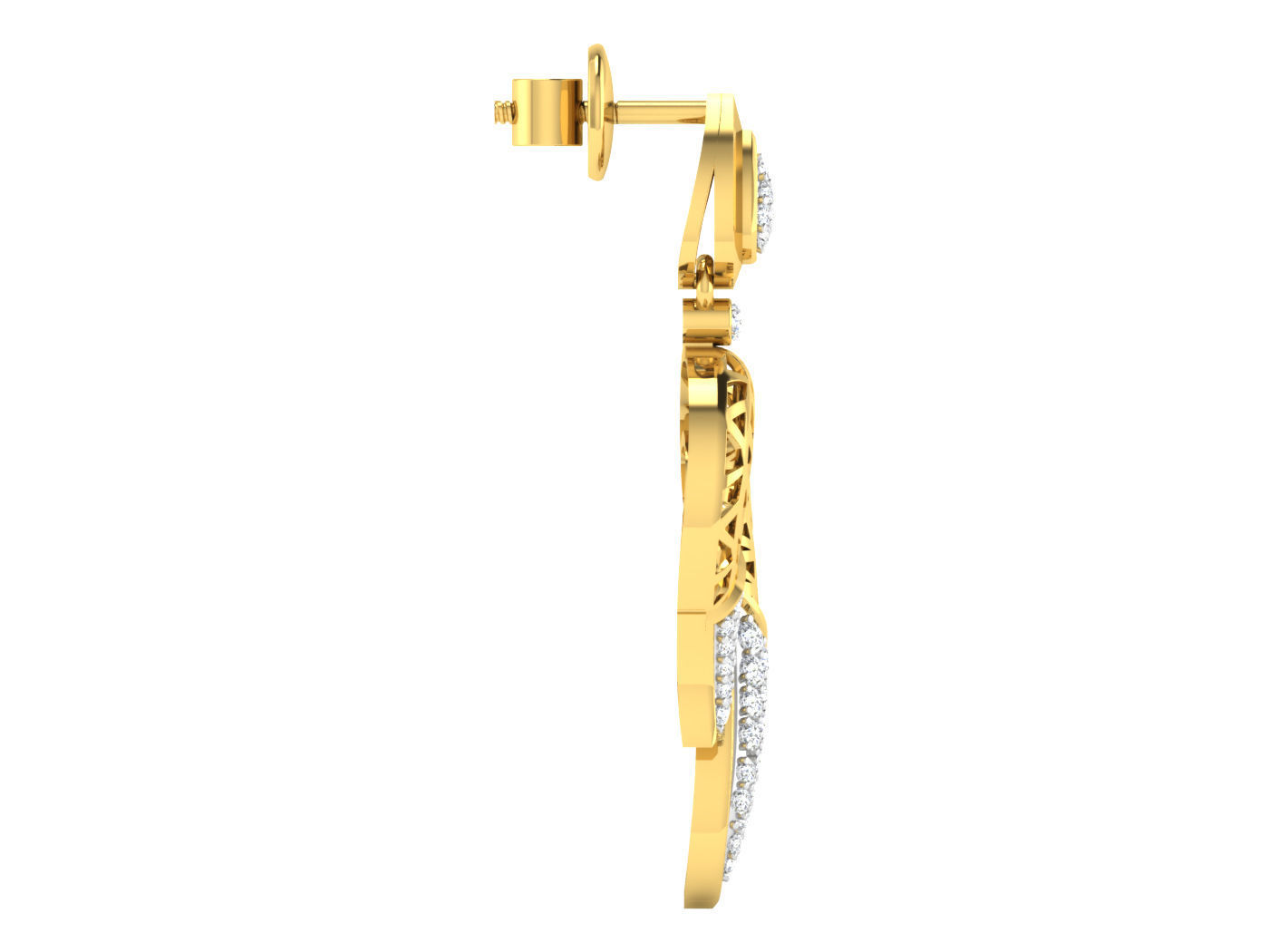 Women pendant-earrings set 3dm stl mgx render detail 3D print model_4