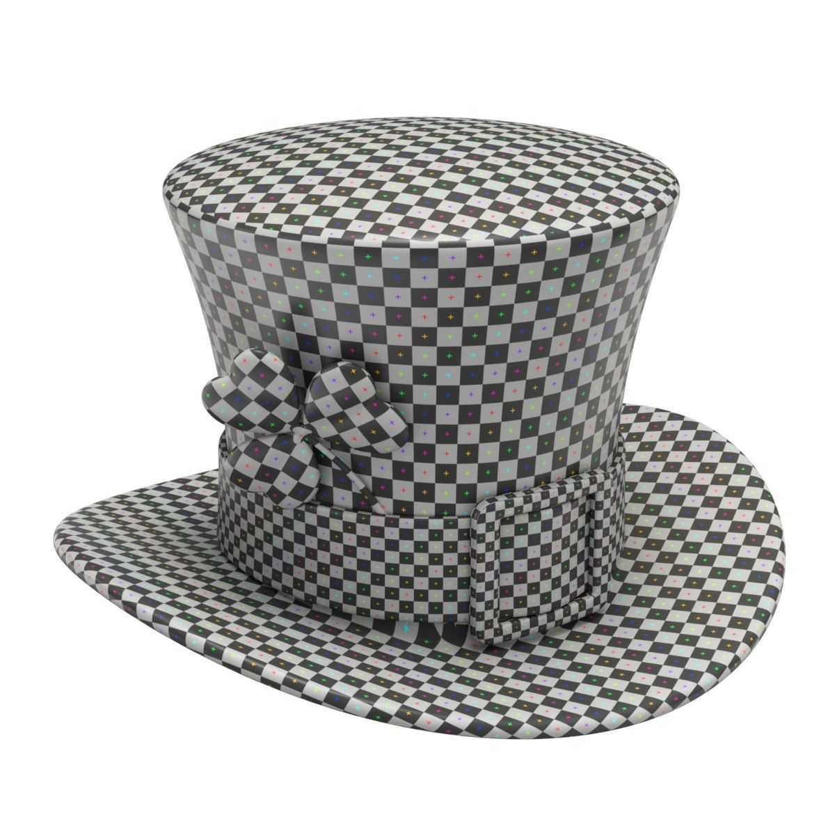 Saint Patrick Day Hat with Clover 3D model_9