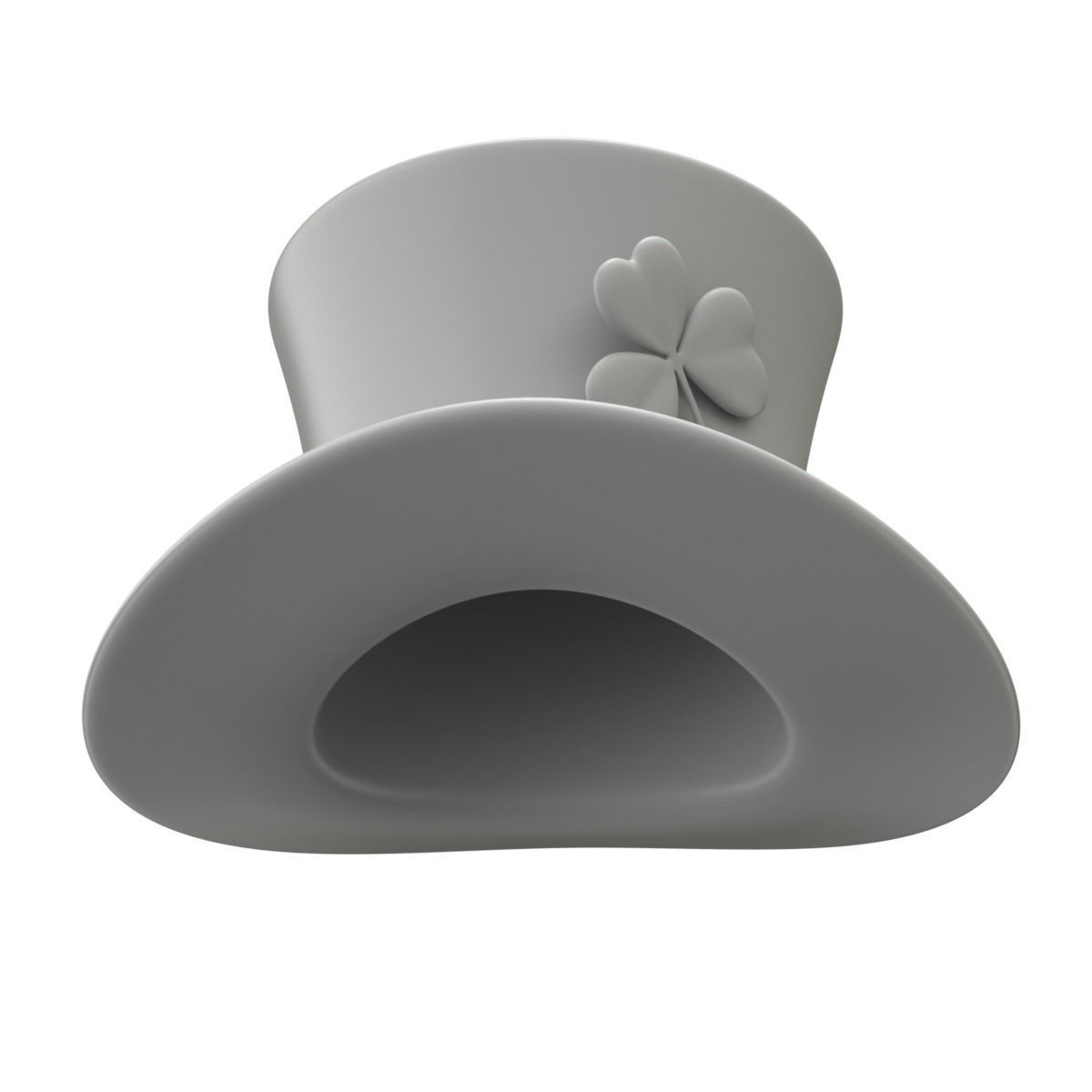 Saint Patrick Day Hat with Clover 3D model_12