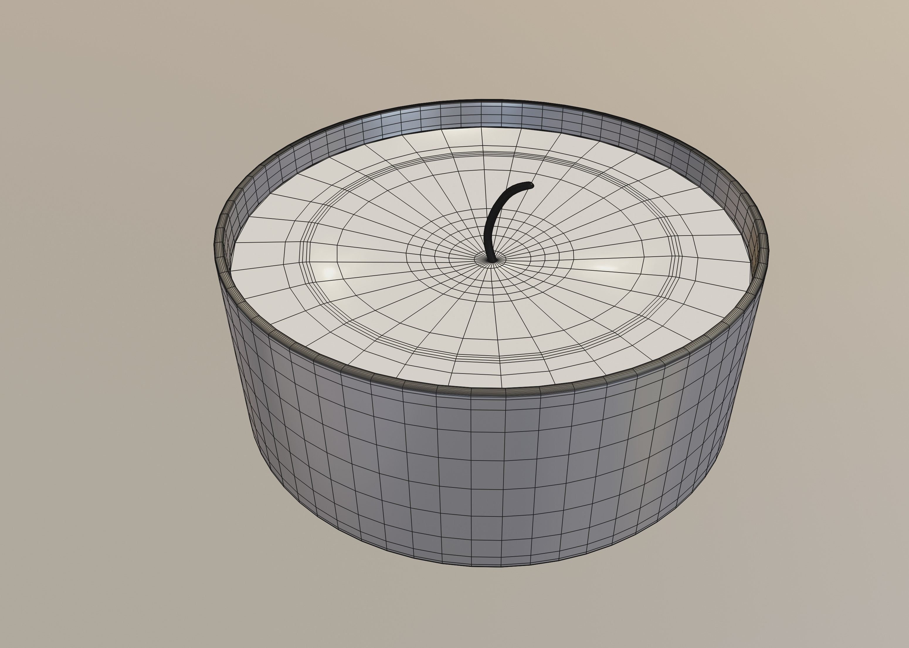Tealight Candle 3D model_10