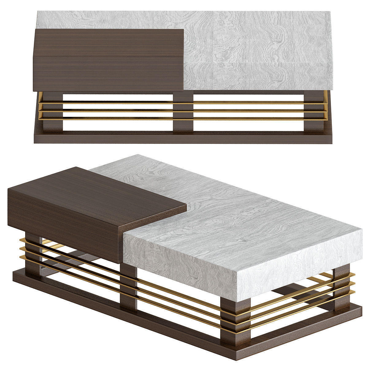 Coffee table - Side table Collection 40 Pieces 3d model 3D model_18