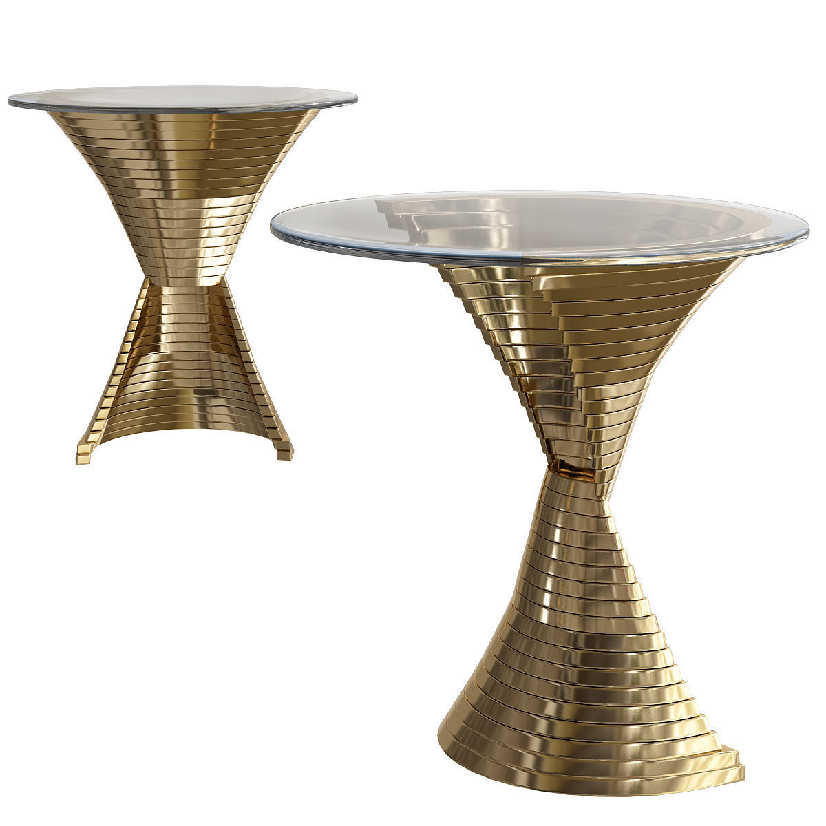 Coffee table - Side table Collection 40 Pieces 3d model 3D model_34