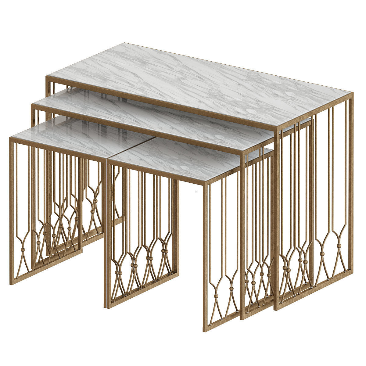 Coffee table - Side table Collection 40 Pieces 3d model 3D model_9