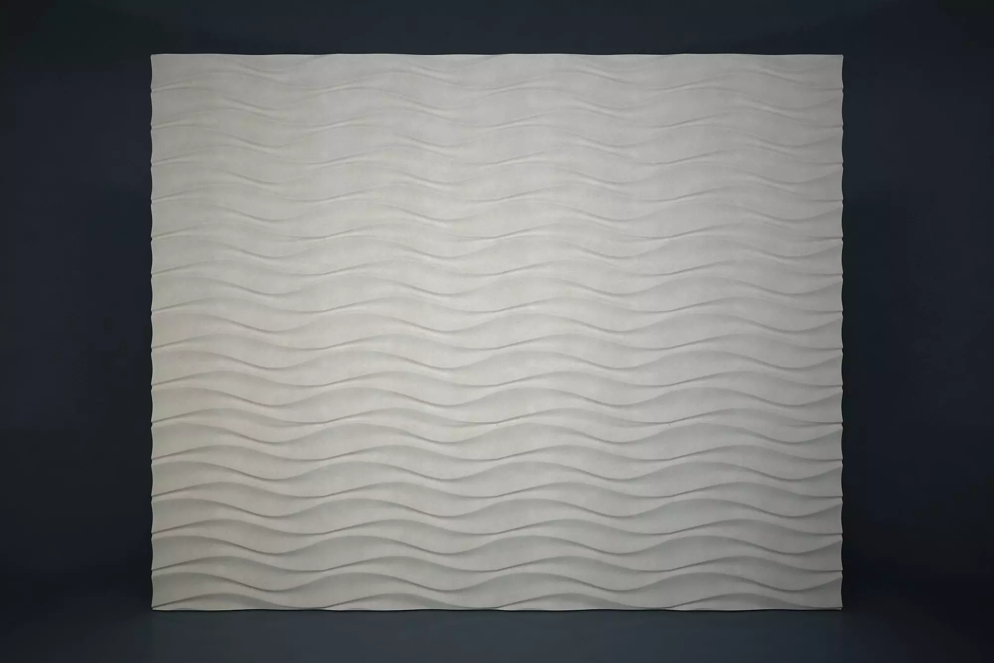 01 WAVES PATTERN WALL Low-poly 3D model_0
