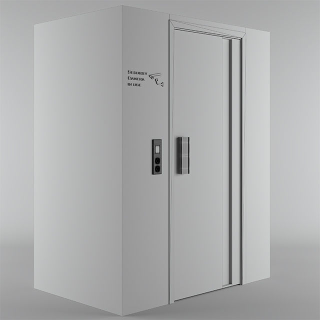 Elevator door 3D model_1