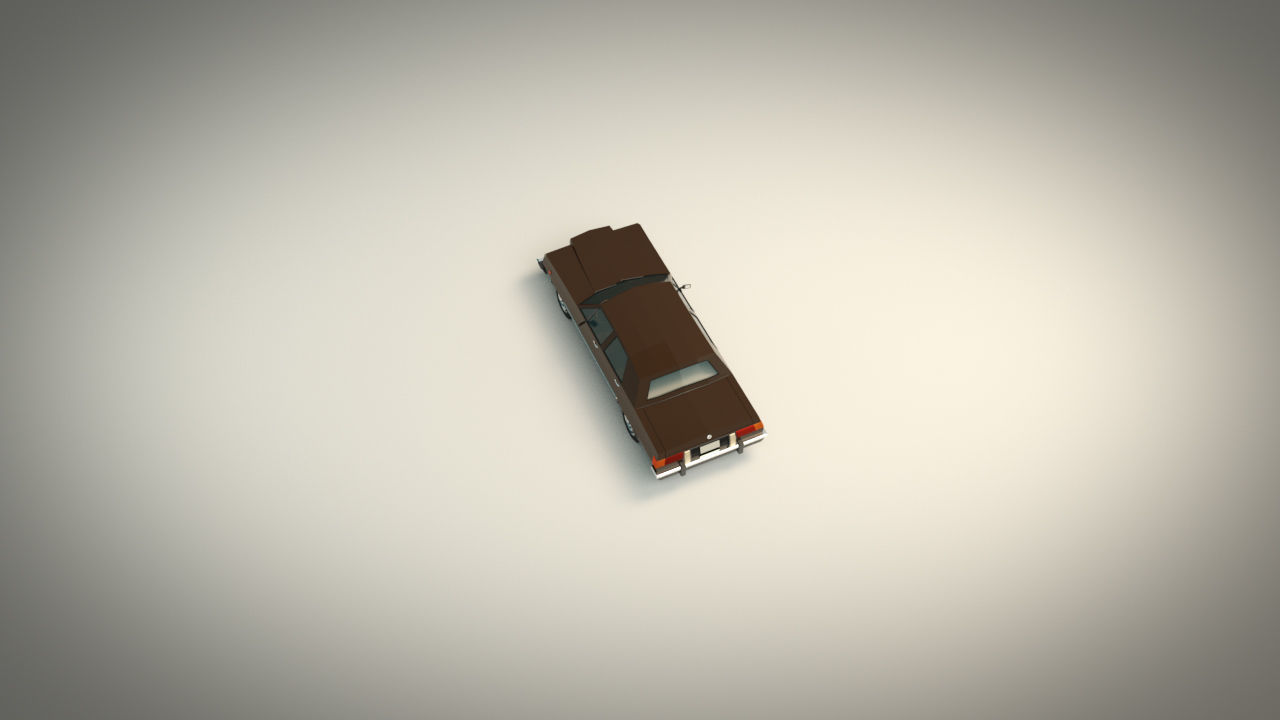 Low Poly Sedan Car 04 Low-poly 3D model_5