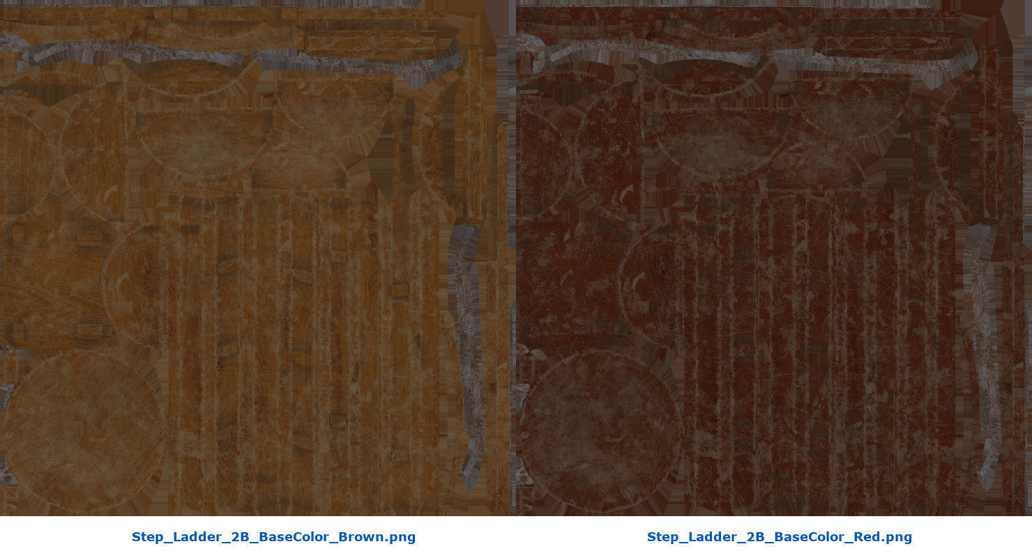 Step Ladder 2B Low-poly 3D model_10