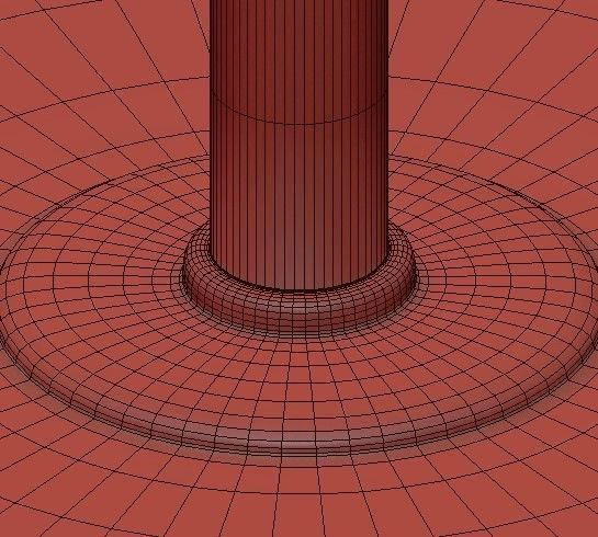 ODEON Clear Glass Flor Lamp SMOKE 3D model_3