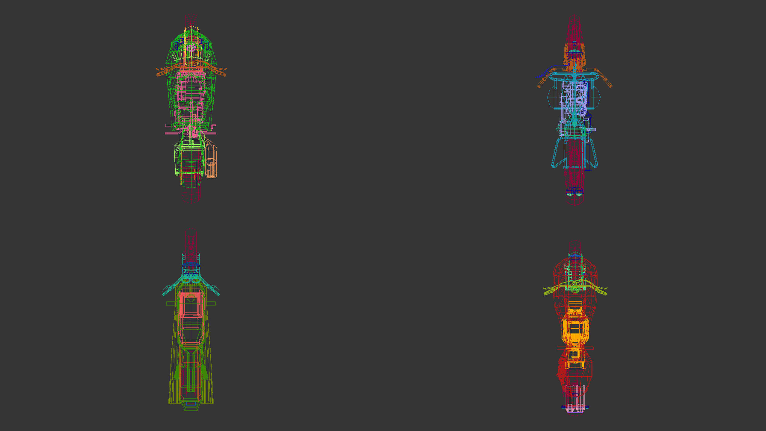 Low Poly Motorcycle Pack 01 3D Model Collection_19