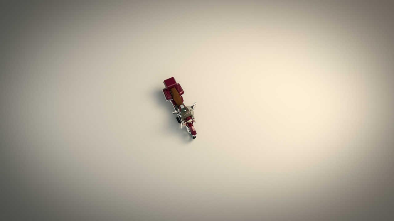 Low Poly Motorcycle 05 Low-poly 3D model_5