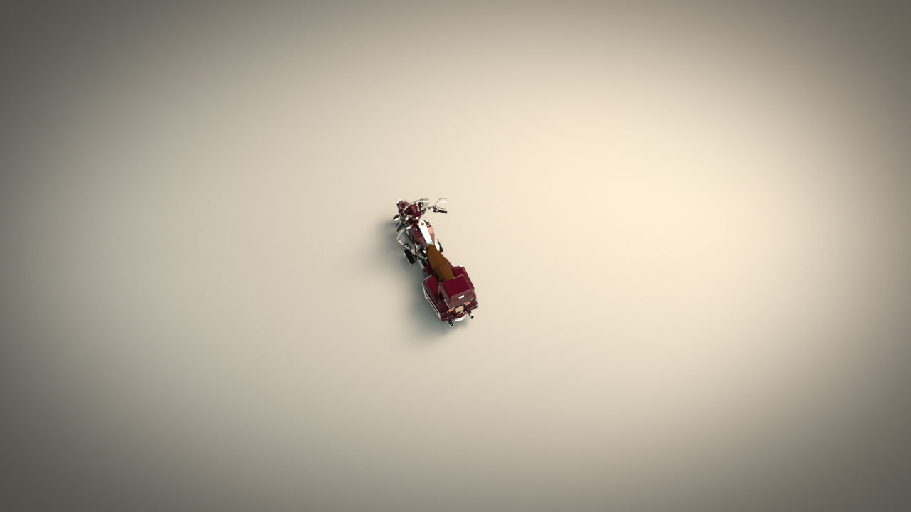 Low Poly Motorcycle 05 Low-poly 3D model_4