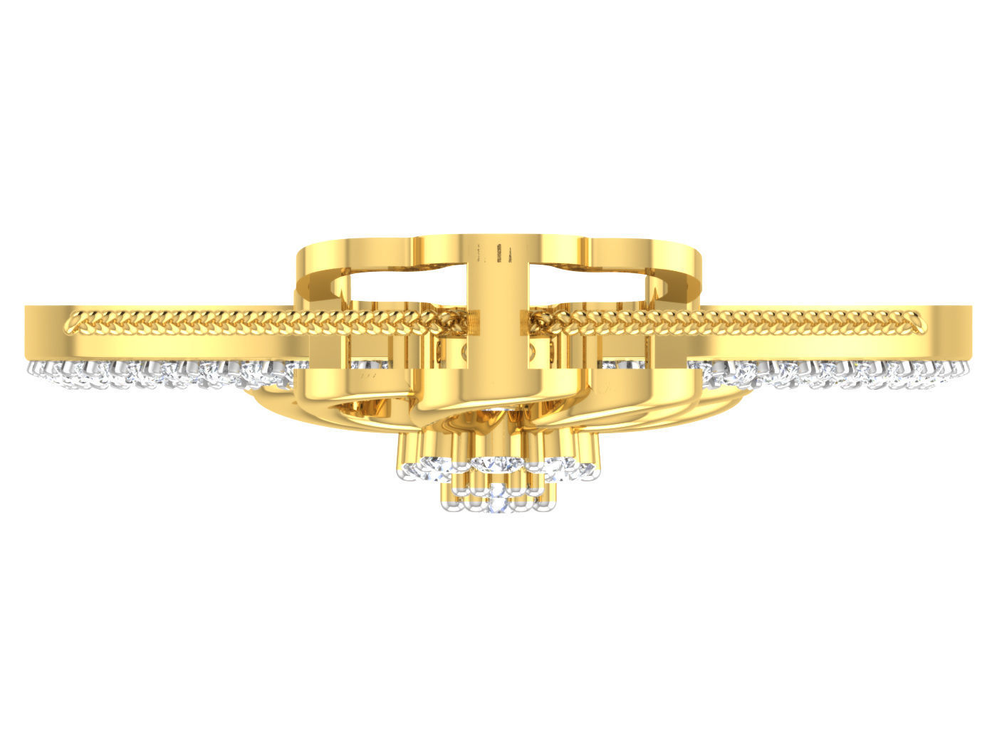 Women pendant-earrings set 3dm stl mgx render detail 3D print model_7