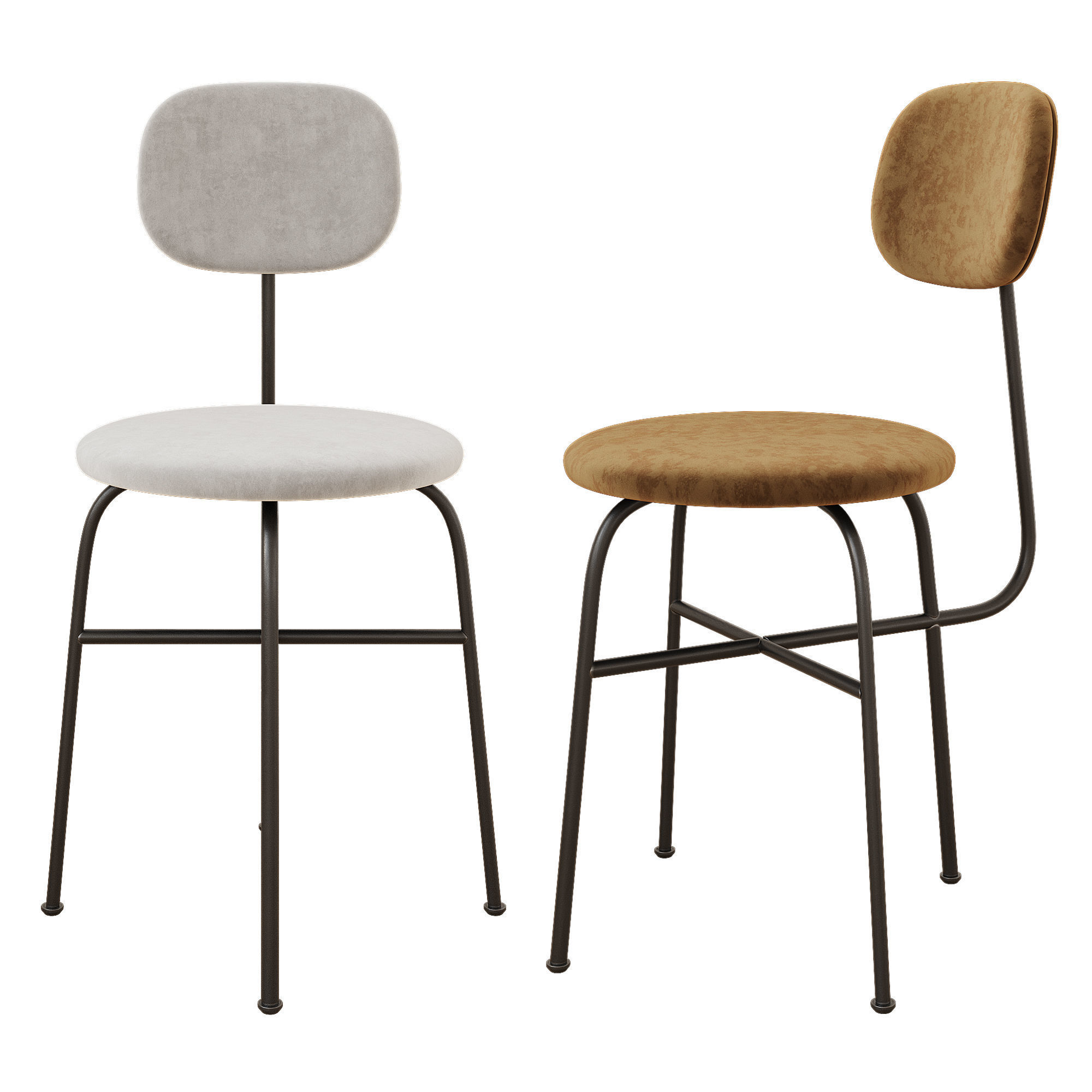 Afteroom Dining Chair Low-poly 3D model_2