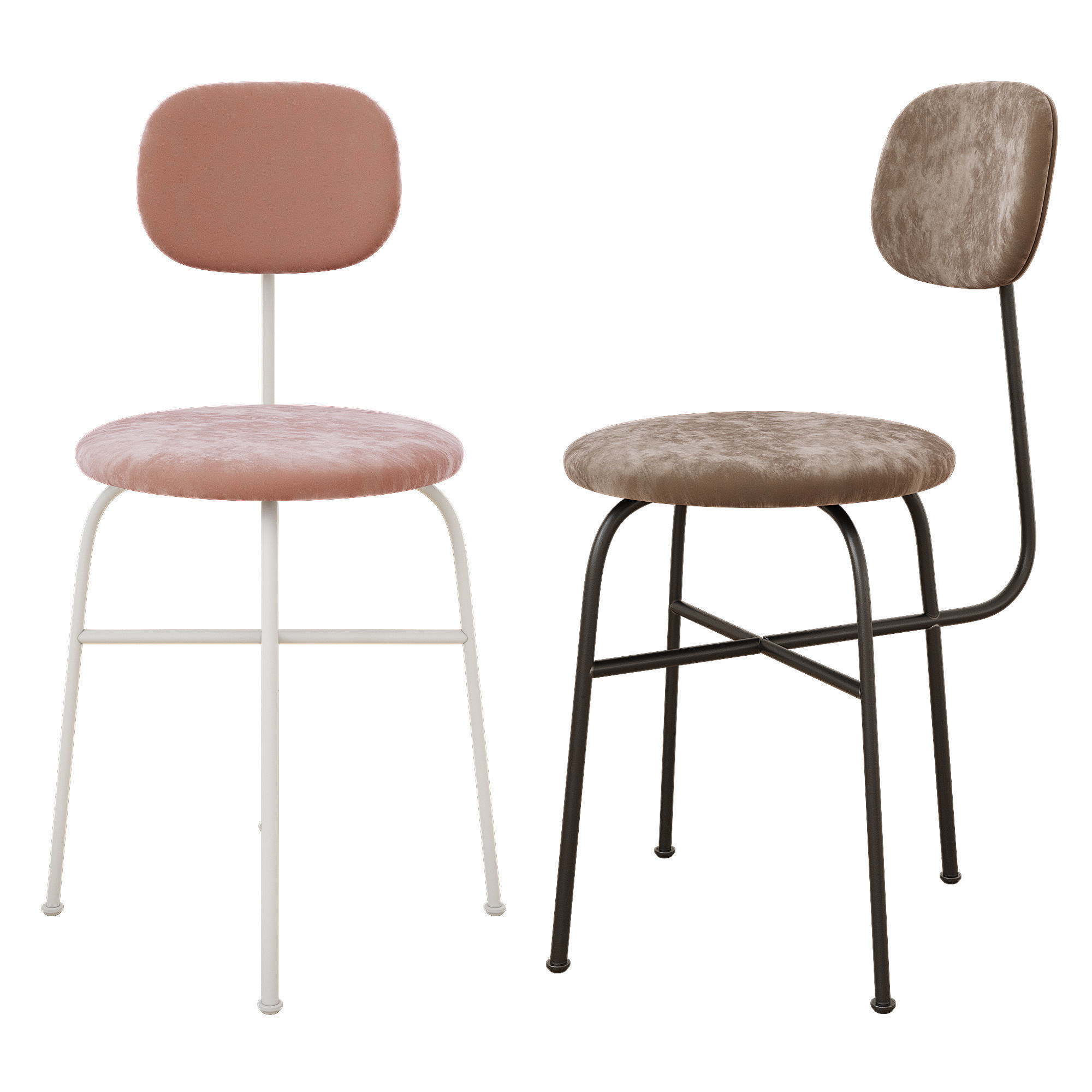 Afteroom Dining Chair Low-poly 3D model_3