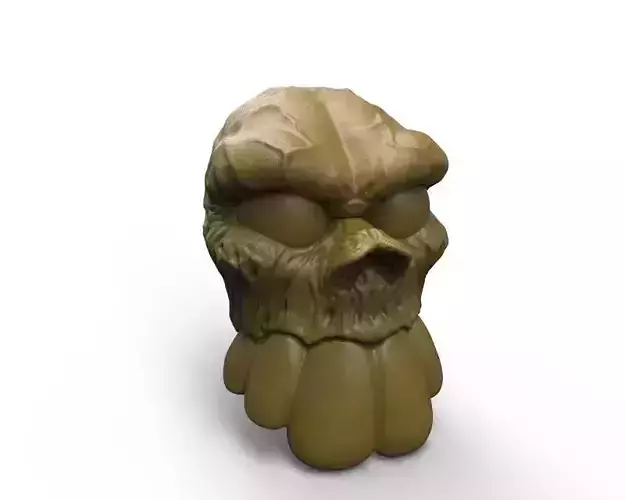 Skull artistic design concept