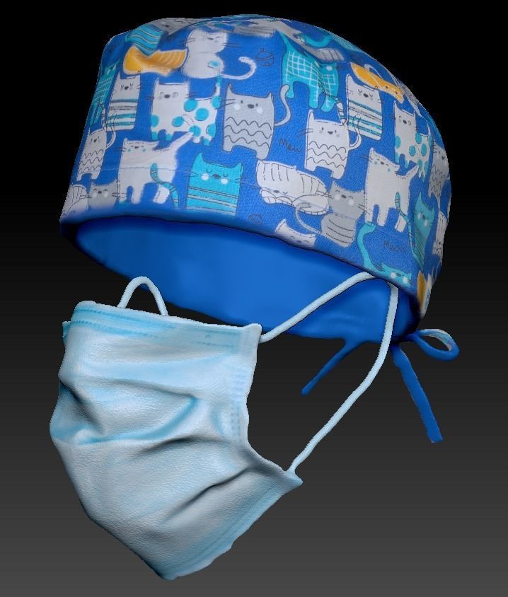 Medical doctor with PBR tex animated in 5 styles Low-poly 3D model_11