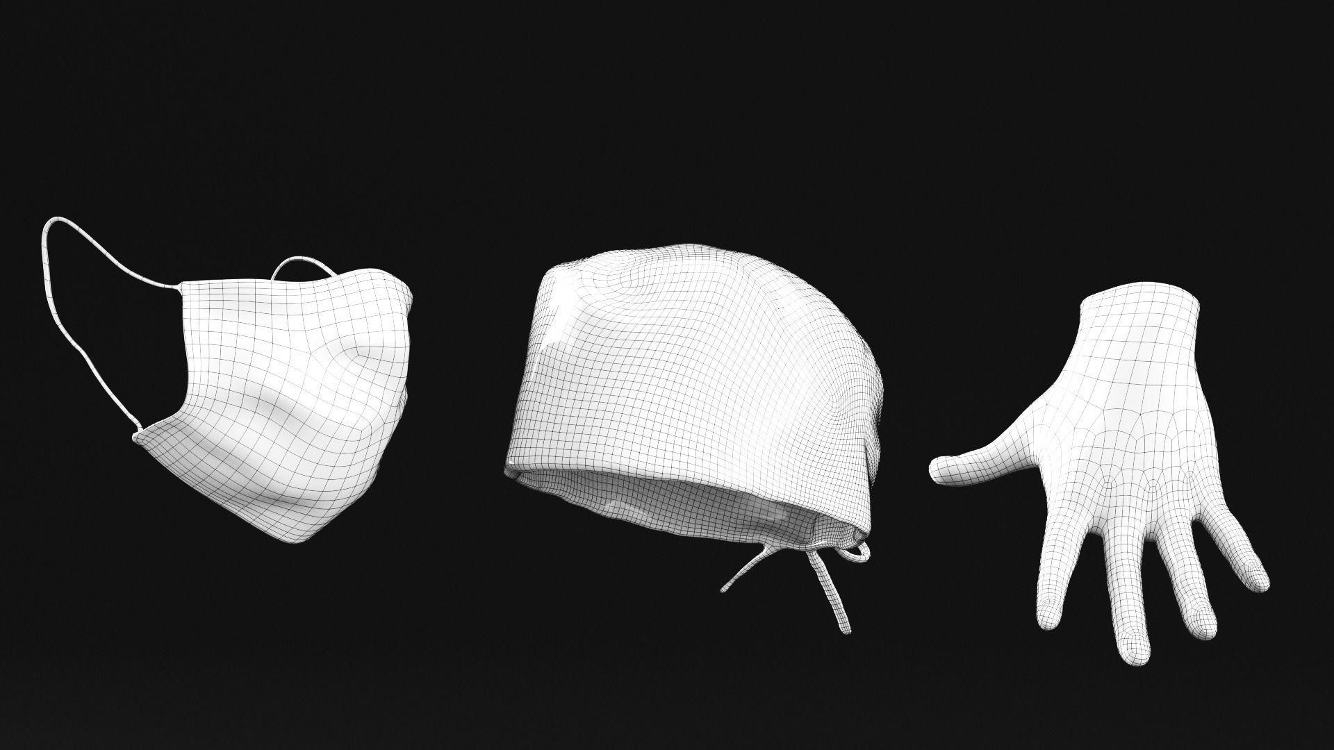 Medical doctor with PBR tex animated in 5 styles Low-poly 3D model_13