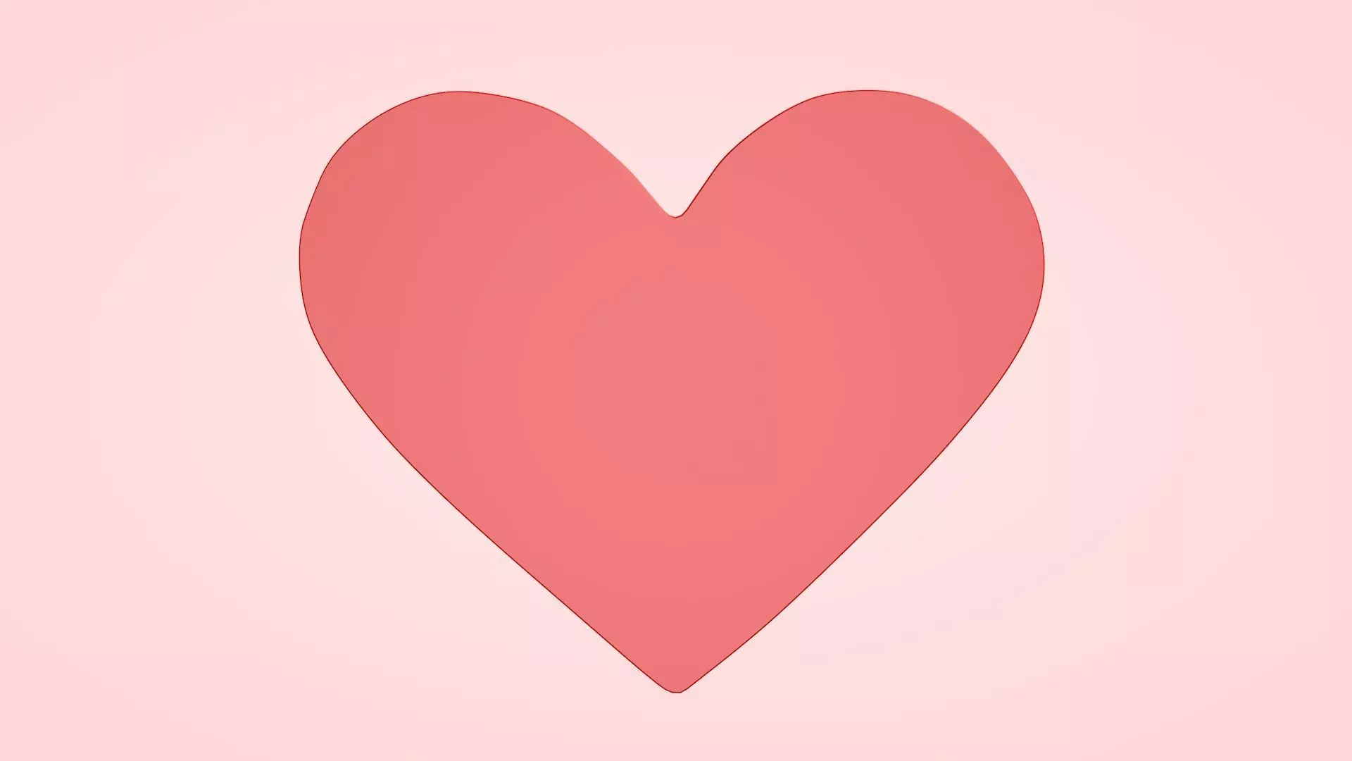 Heart Icon Low-poly 3D model_0