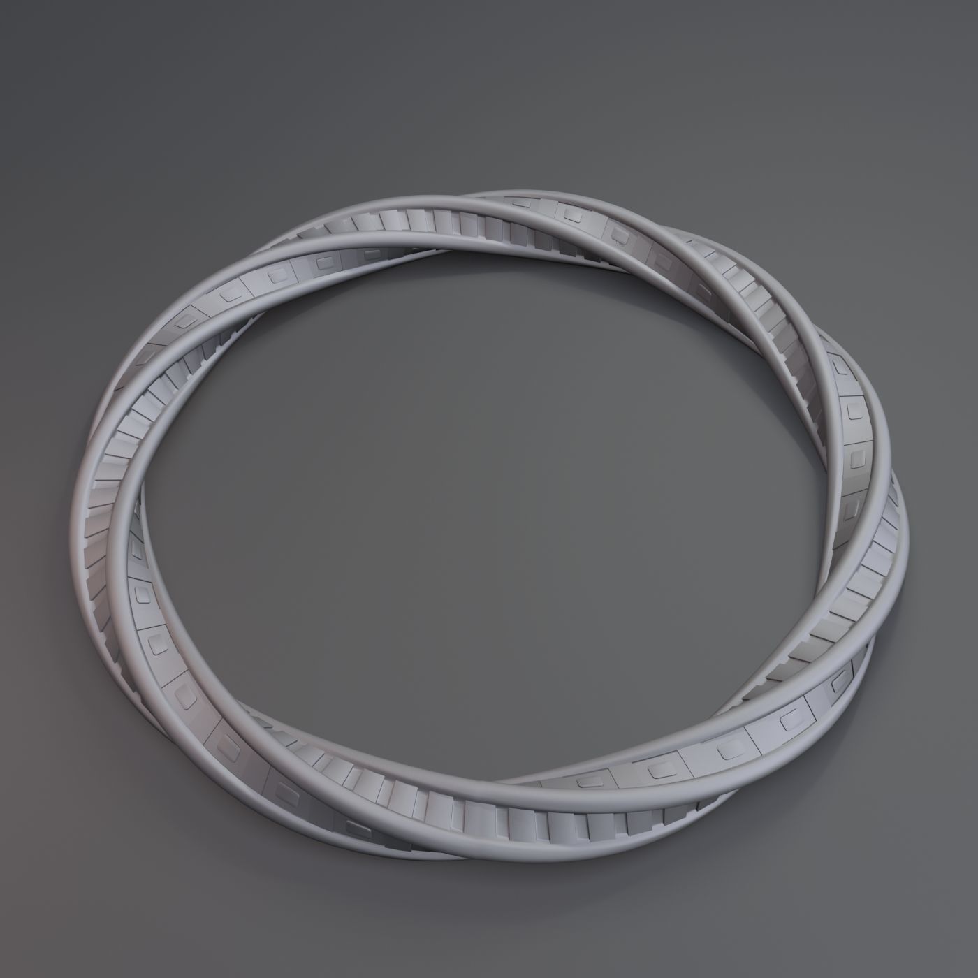 Twisted ring 3D print model_1