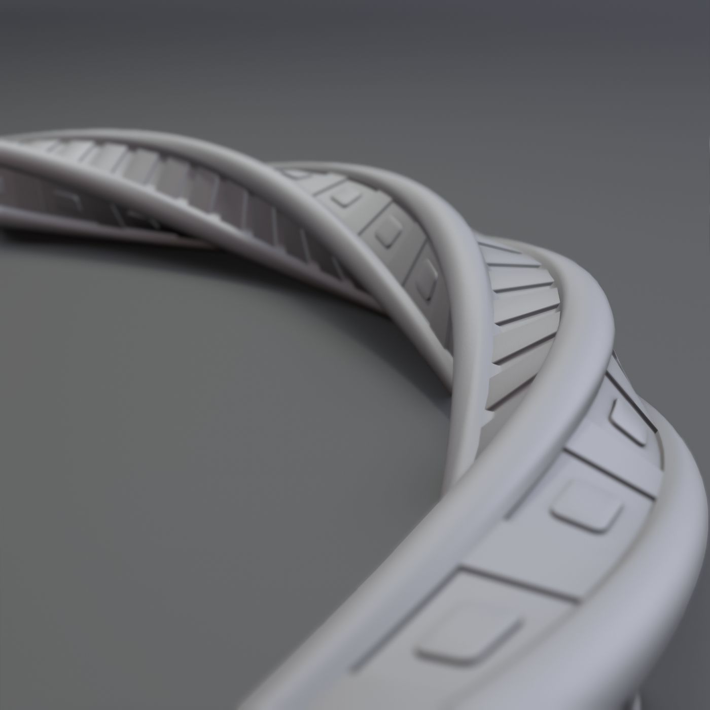 Twisted ring 3D print model_3