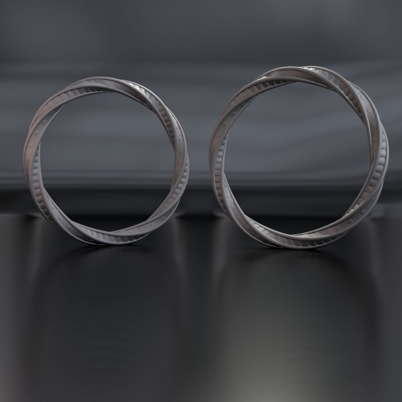 Twisted ring 3D print model_4
