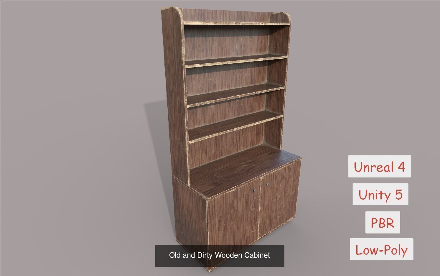 Old Wooden Cabinet Pack 3D Model Collection_2