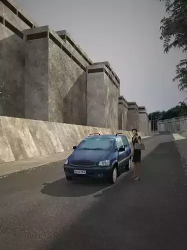 Low poly car Low-poly 3D model