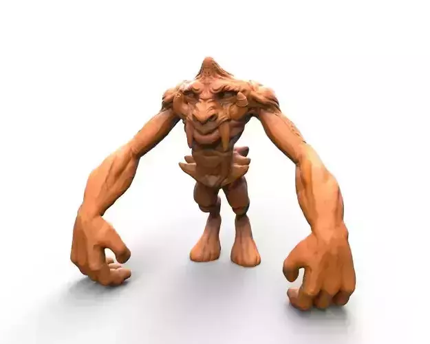 FACE APE creature concept 3D print model
