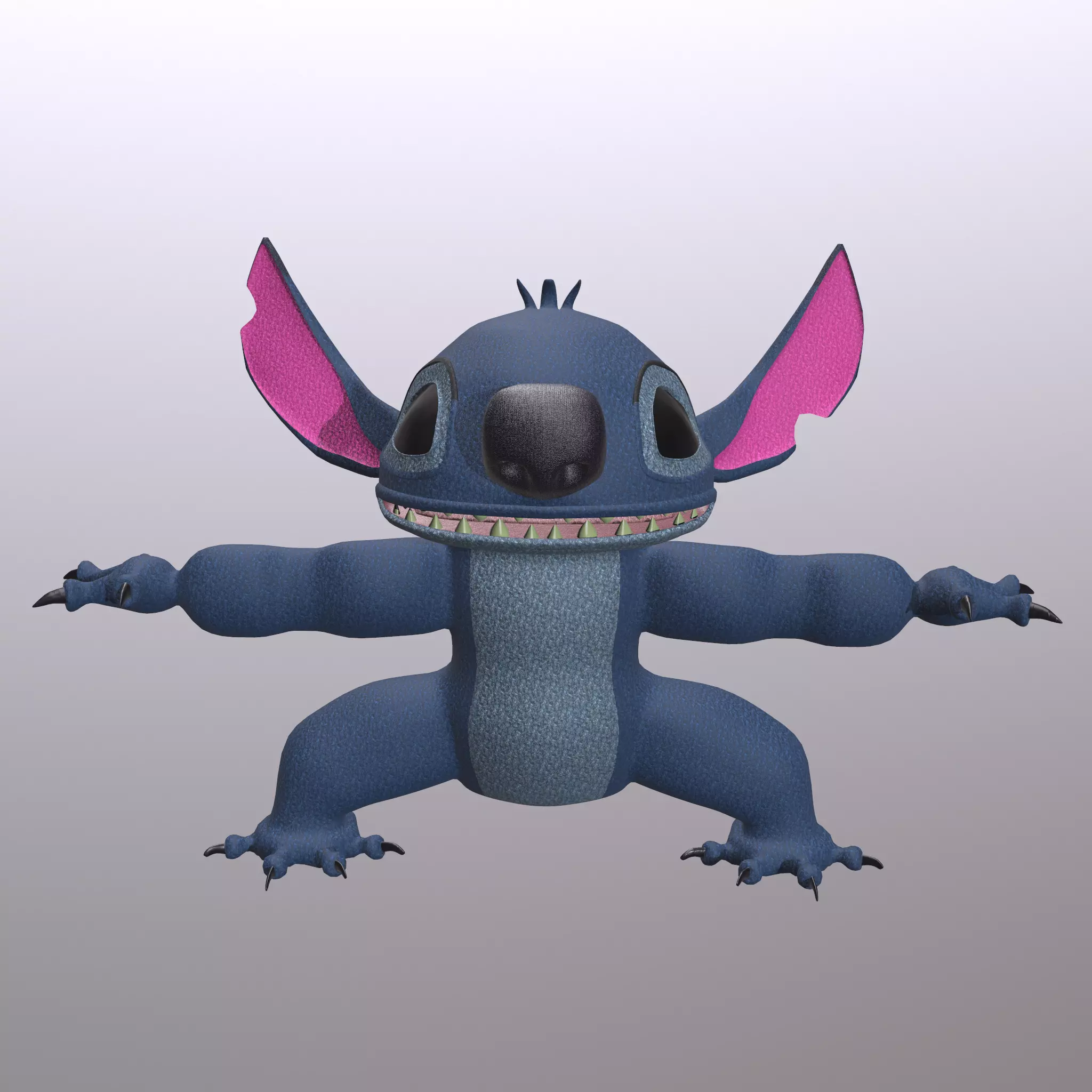 Stitch Low-poly 3D model