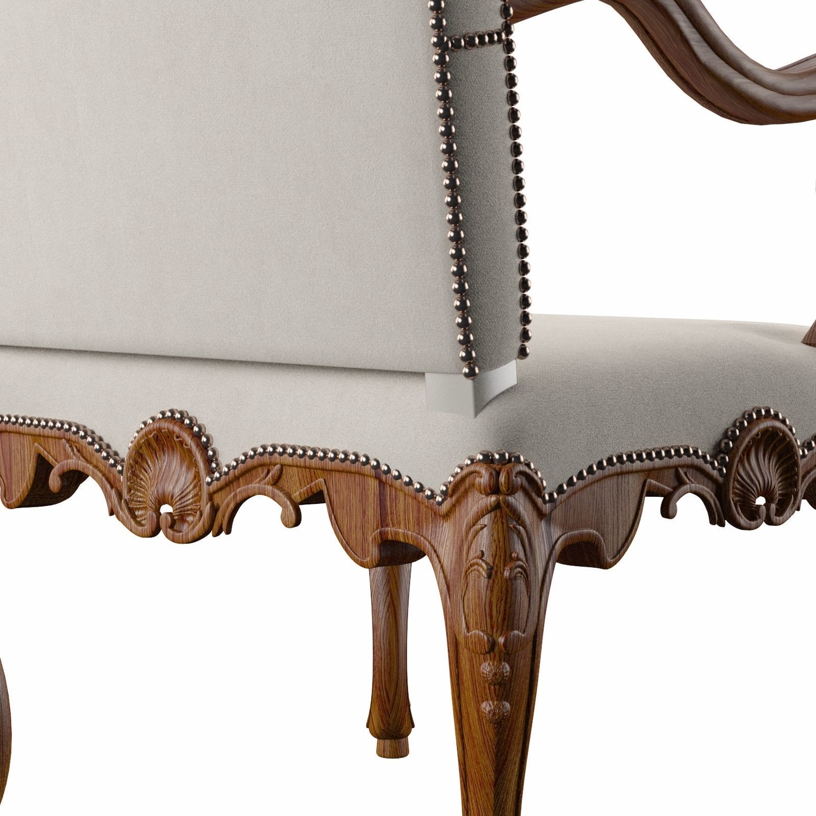 Armchair Massant Regence RTFA10 3D model_4