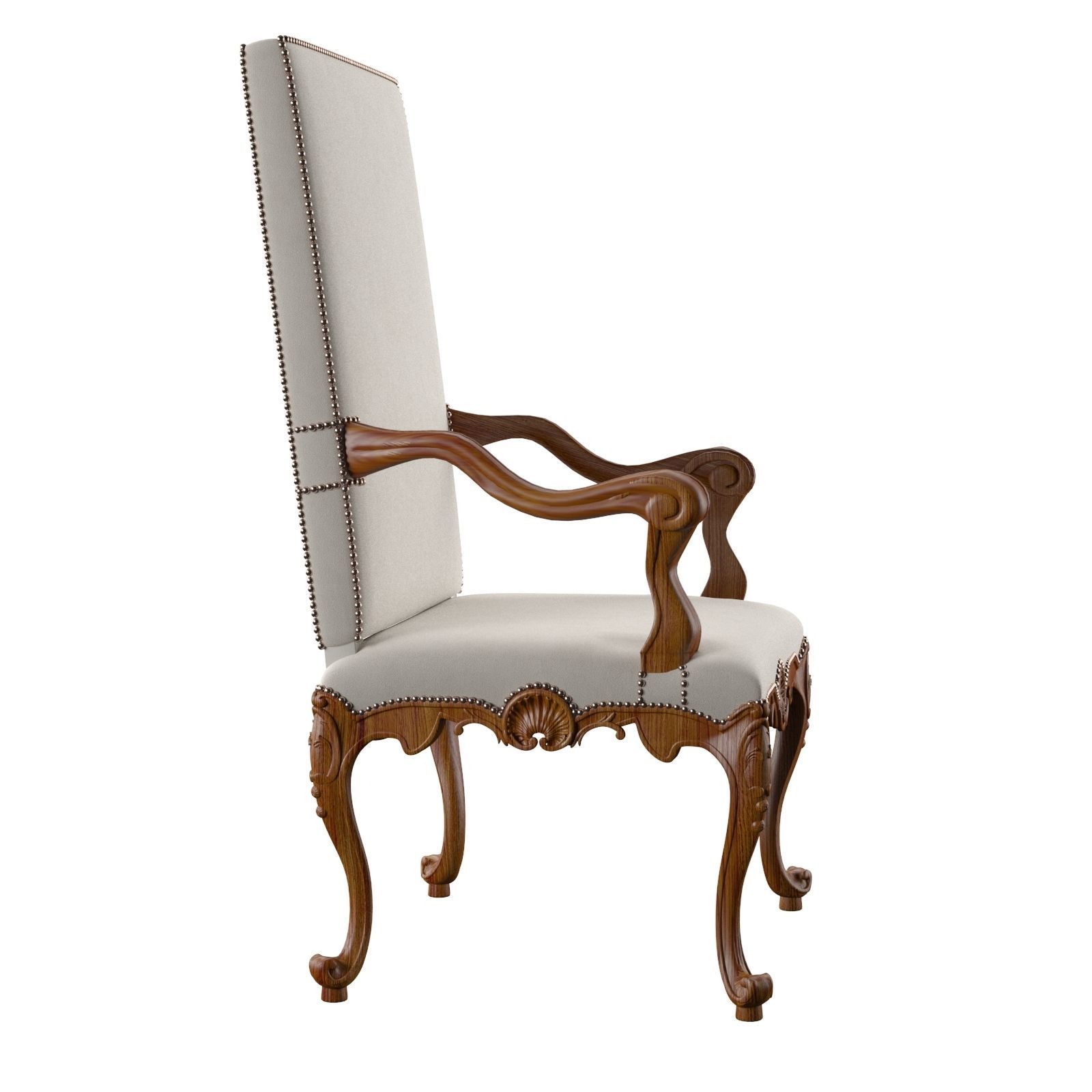 Armchair Massant Regence RTFA10 3D model_2