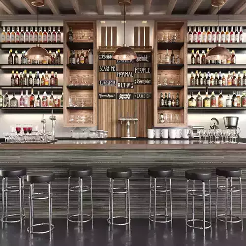 Bar 12 Alcohol 3D model