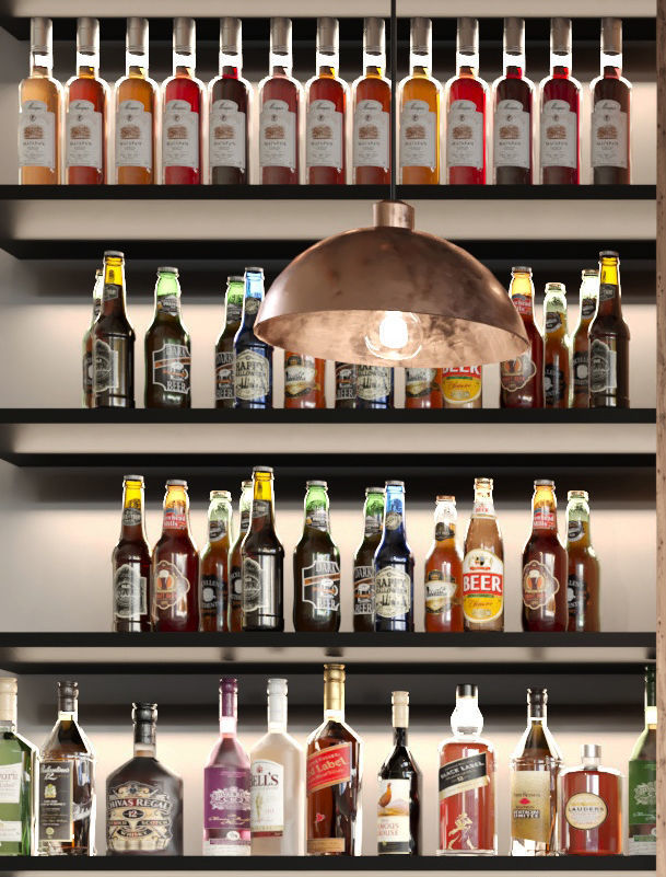 Bar 12 Alcohol 3D model_2