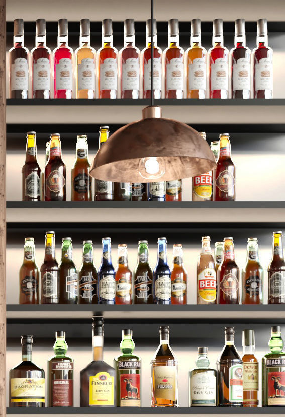 Bar 12 Alcohol 3D model_3