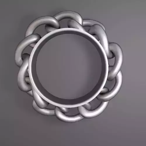 Ring made of chain
