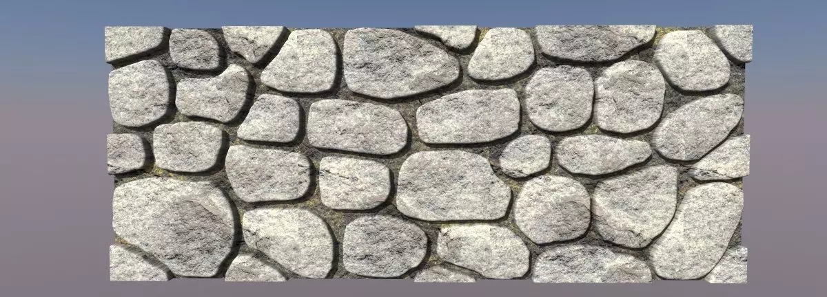 gfafgadhhag stone wall with stones Free 3D model