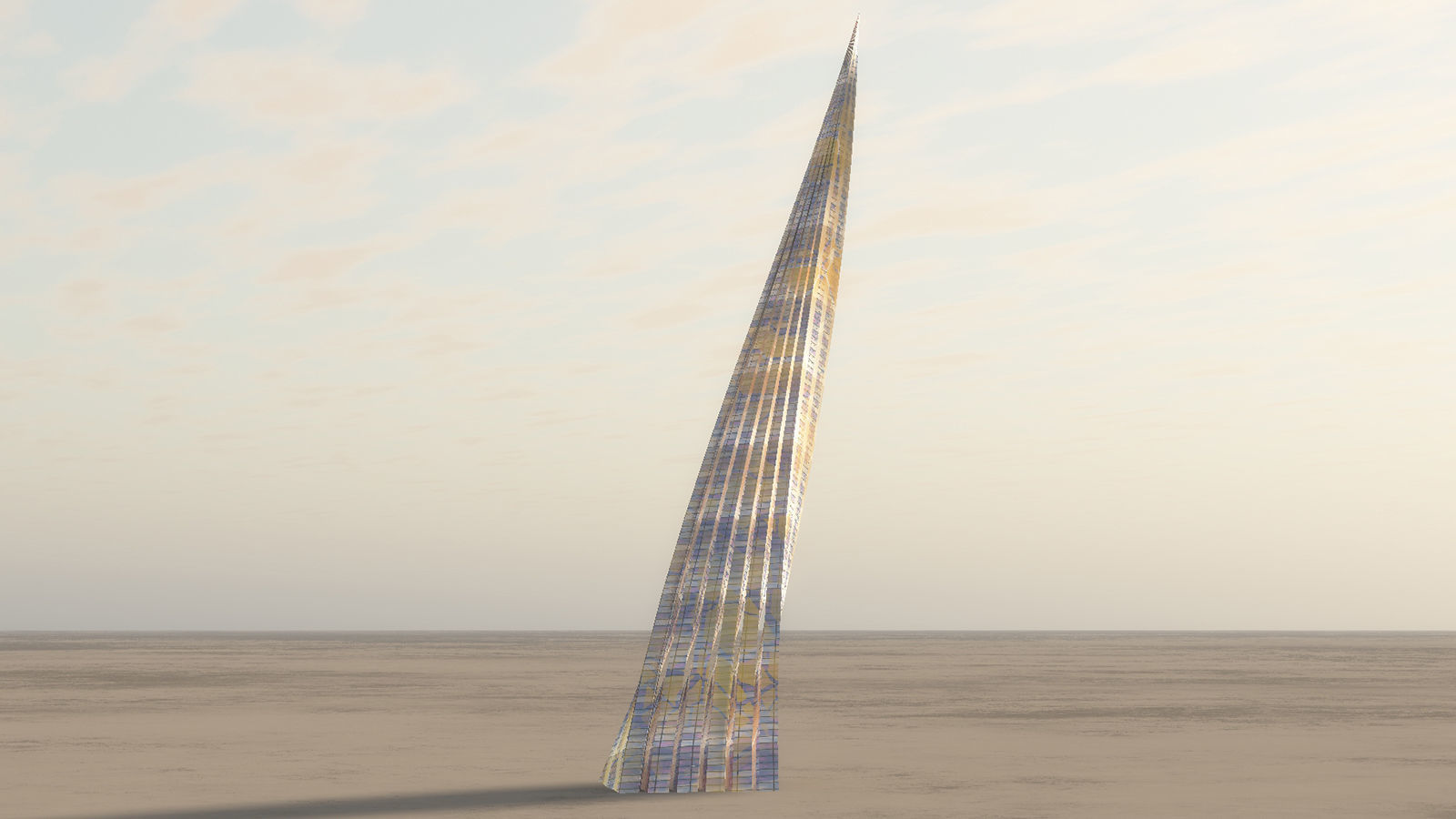 Blade tower 3D model_2