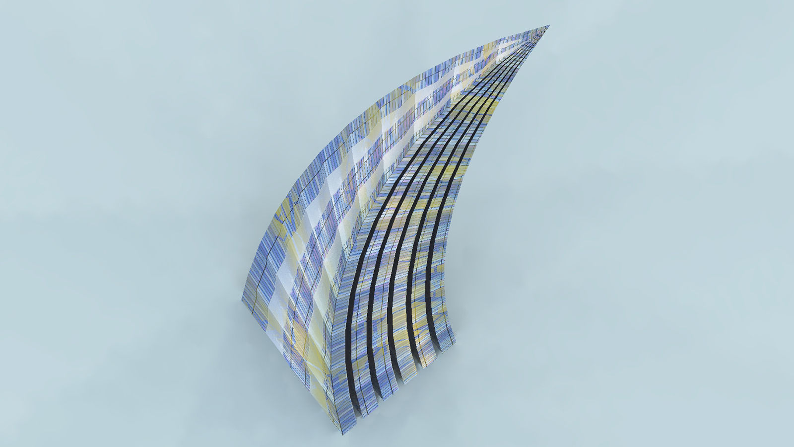 Blade tower 3D model_4