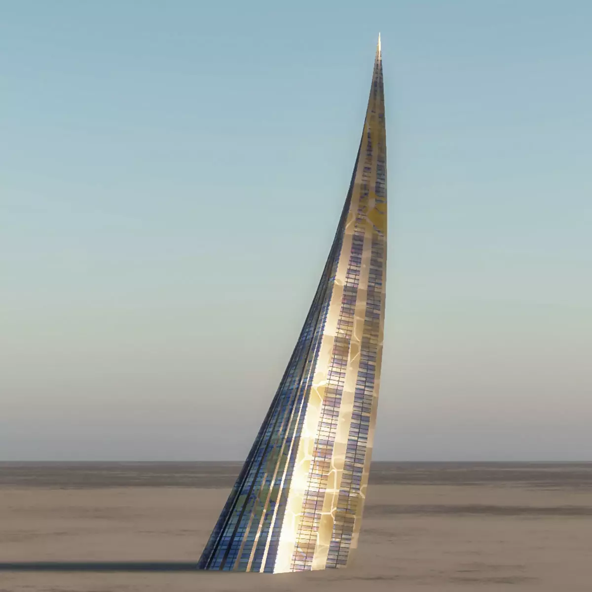 Blade tower 3D model_0