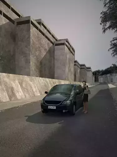 Low poly car Low-poly 3D model