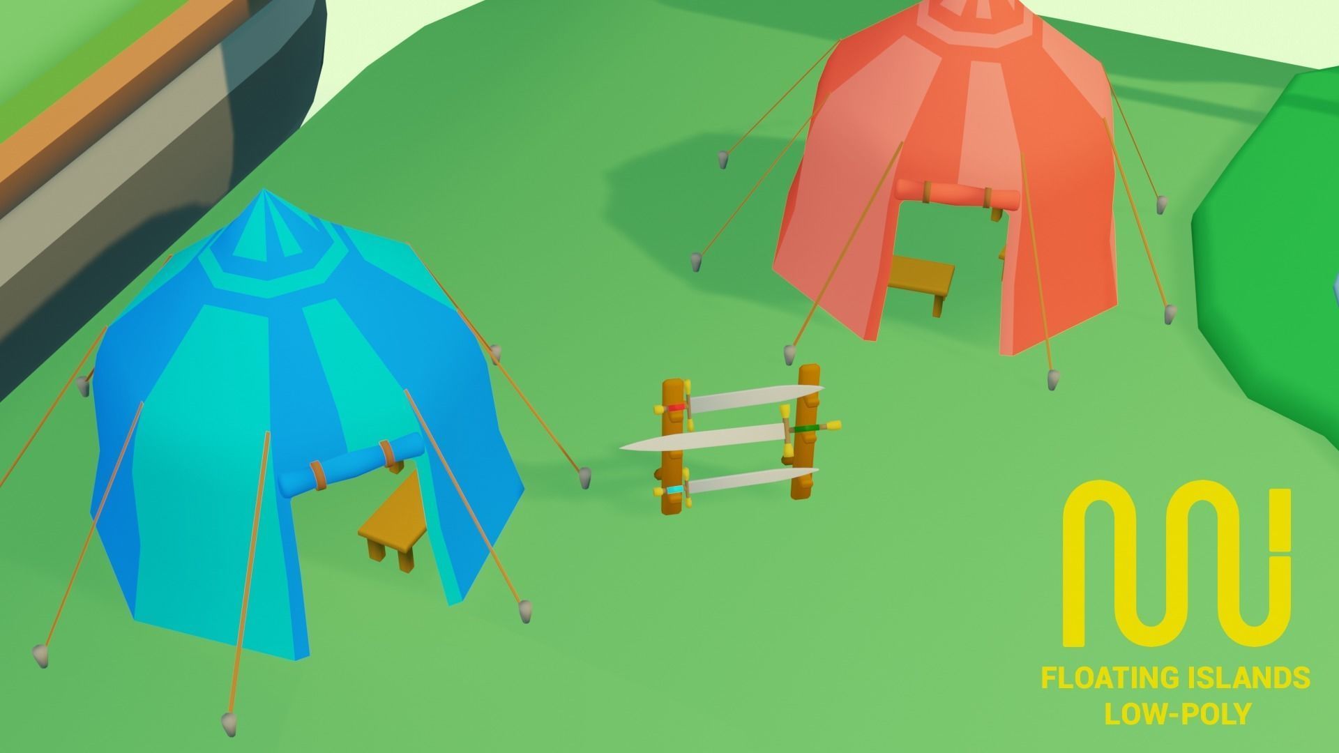 Floating City - Low-Poly Asset Pack  Low-poly 3D model_5